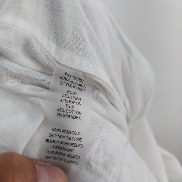 Soft Surroundings Fold Over Waist Pants Wide leg - Picture 10 of 11